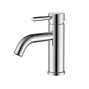 Grifo de lavabo de baño monobloque de acero inoxidable cromado