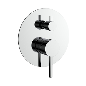 Grifo de válvula de ducha de equilibrio de presión cromado upc con desviador