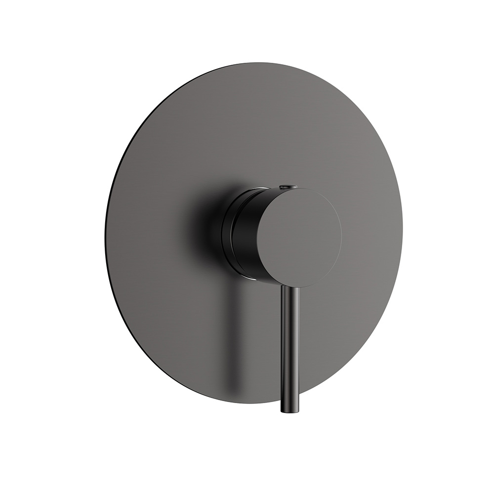 Kit embellecedor ducha gunmetal con válvula de compensación de presión upc