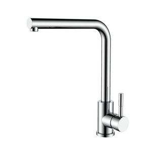 Grifo de fregadero de cocina de acero inoxidable cromo