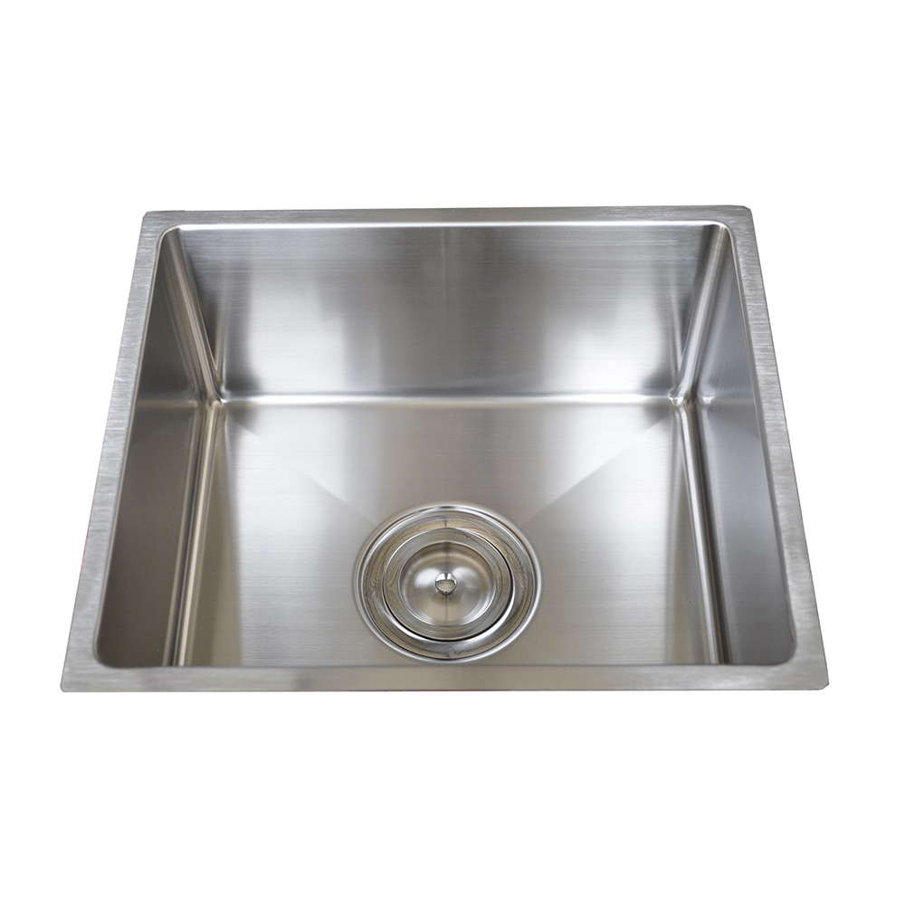 15 × 13 × 7 Fregadero de debajo de la base de acero inoxidable - Ángulo redondo