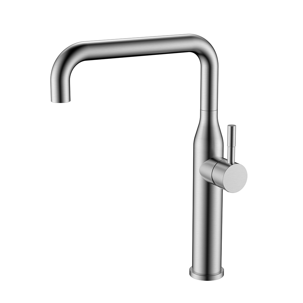U forma acero inoxidable base de baño alto toque