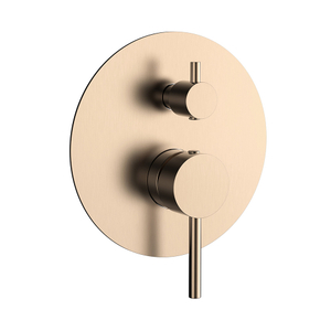 Grifo de válvula de ducha de equilibrio de presión upc de oro rosa con desviador